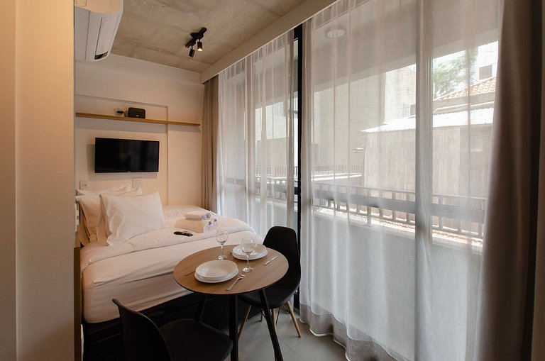 Charmoso studio na Alameda Itu