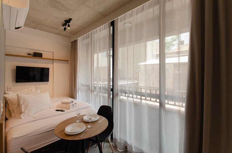 Charmoso studio na Alameda Itu