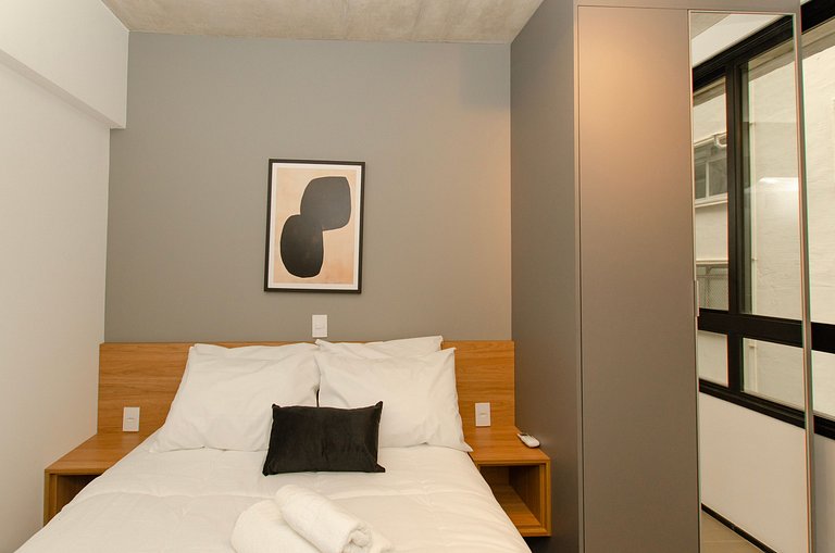 Charmoso apto de 1 dorm. na Alameda Itu