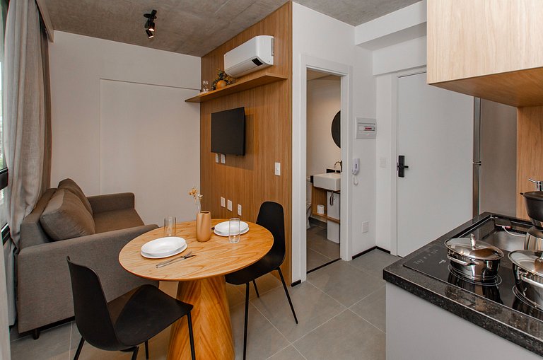 Charmoso apto de 1 dorm. na Alameda Itu