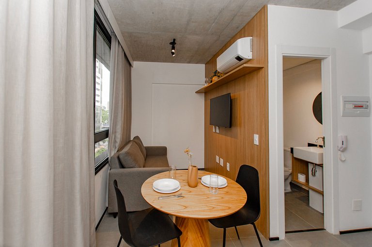 Charmoso apto de 1 dorm. na Alameda Itu