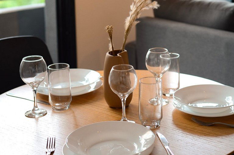 Belo apto de 2 dorms C/ varanda e ar-condicionado