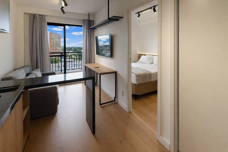 Belo apto com varanda em Indianapolis