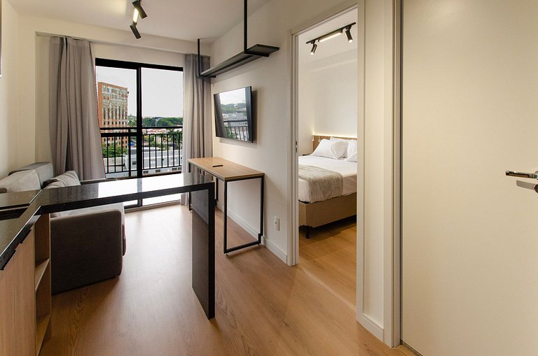 Belo apto com varanda em Indianapolis