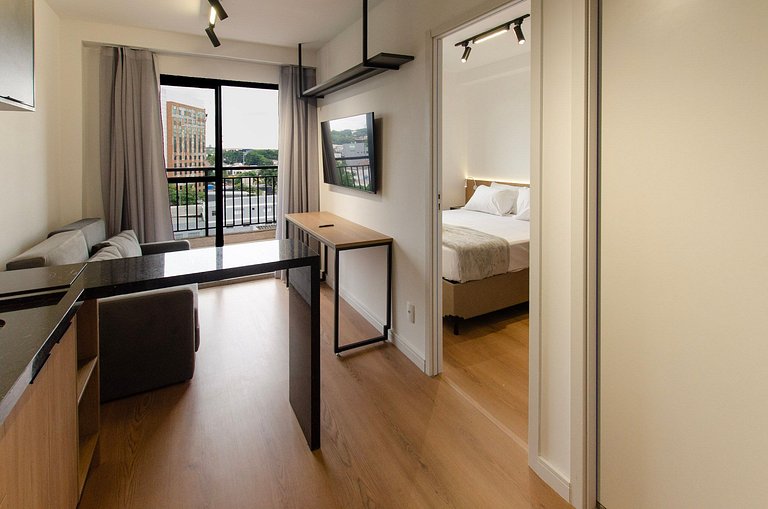 Belo apto com varanda em Indianapolis