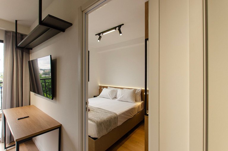 Belo apto com varanda em Indianapolis