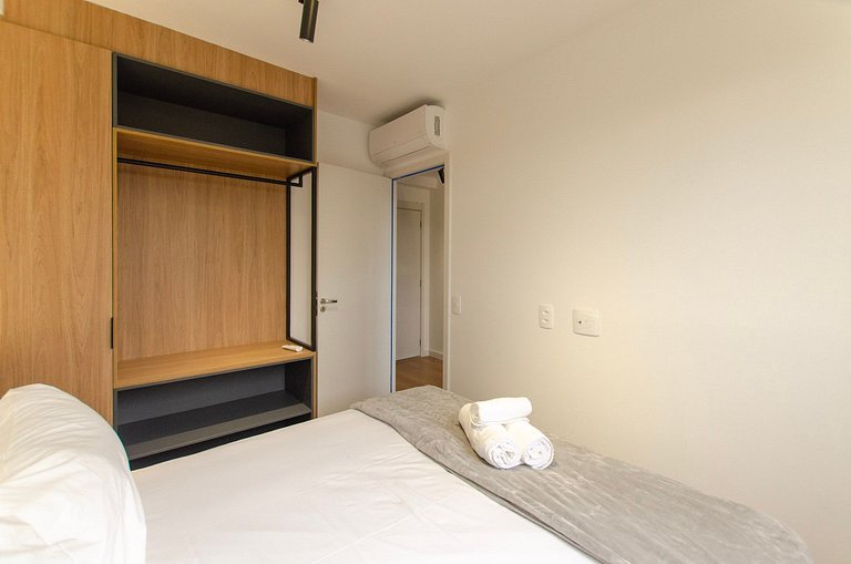 Belo apto com varanda em Indianapolis