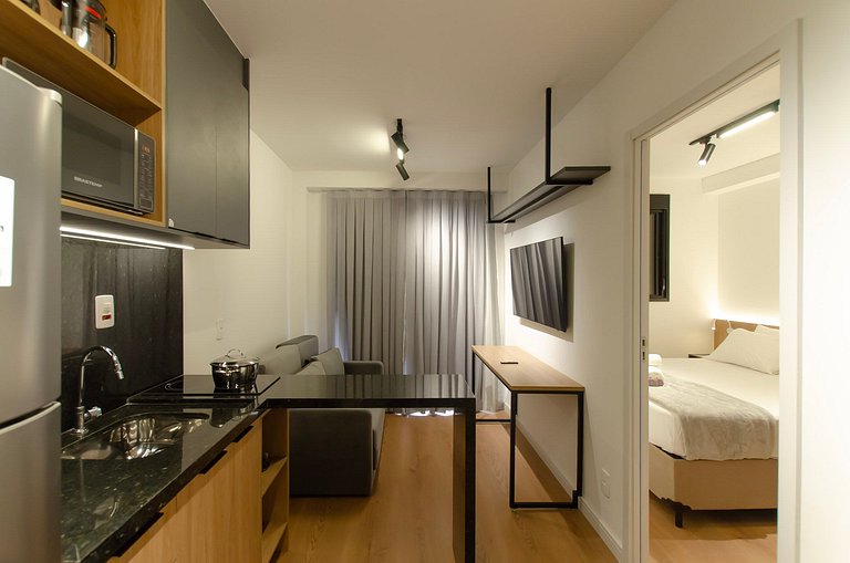 Belo apto com varanda em Indianapolis