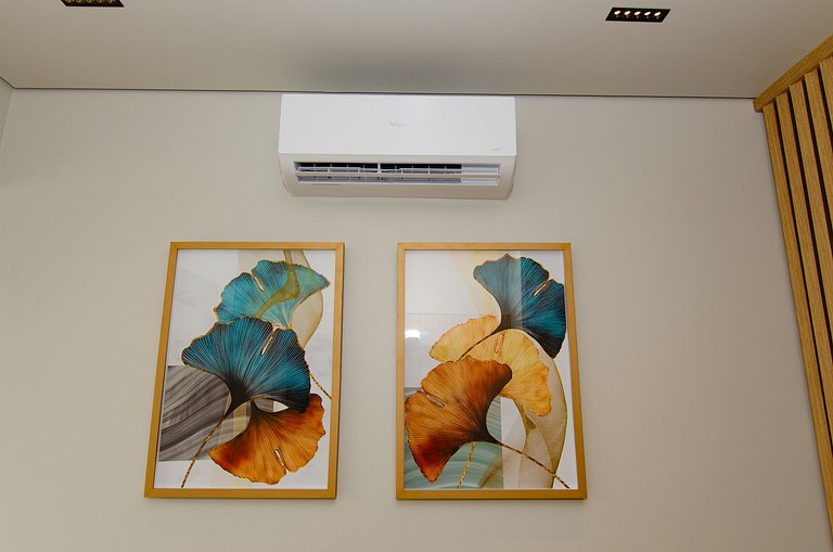 Belo apto C/1 dorm, vaga, cama queen e piscina.