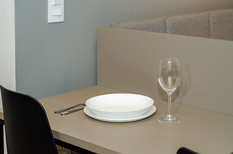 Belo studio no coração da Alameda Itu