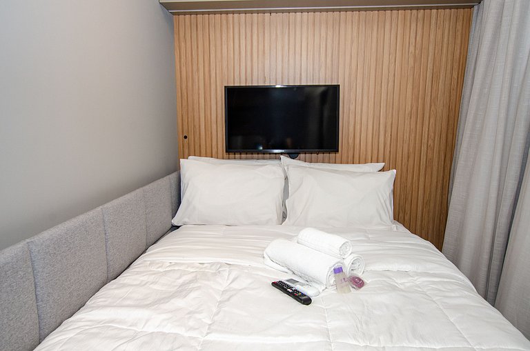 Belo studio no coração da Alameda Itu