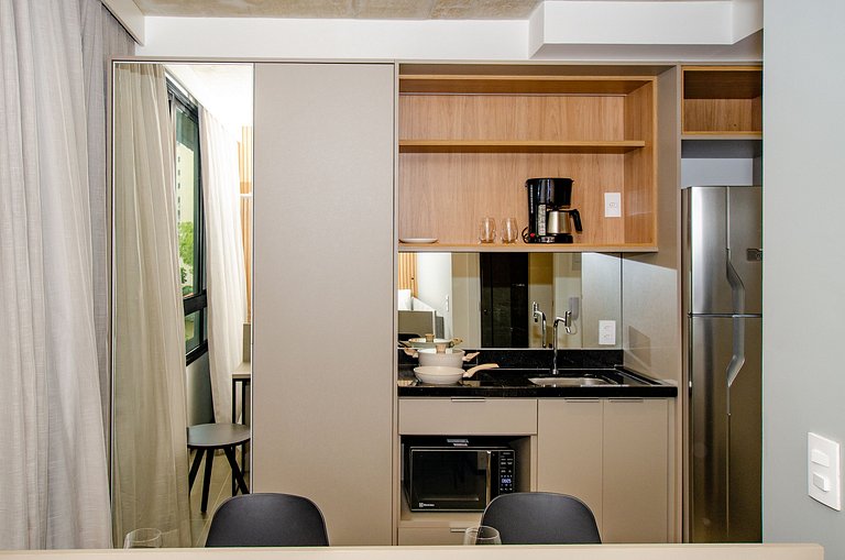 Belo studio no coração da Alameda Itu