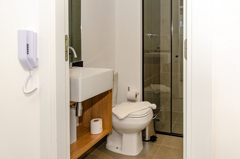 Belo studio no coração da Alameda Itu