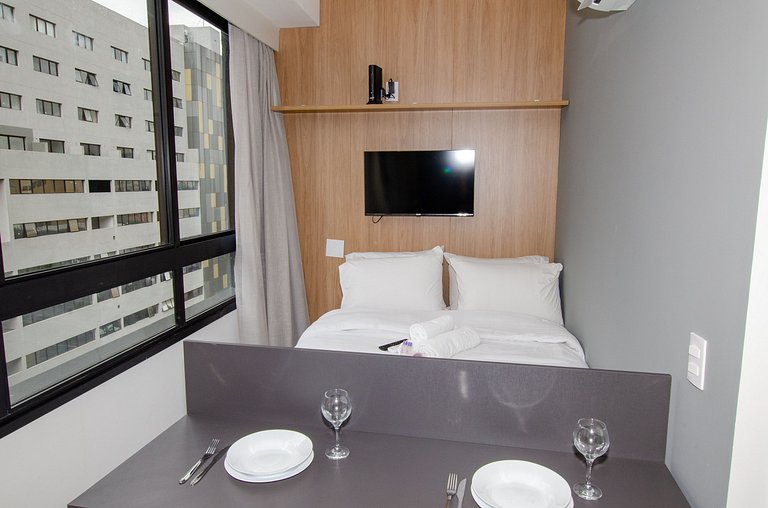 Studio compacto na Alameda Itu