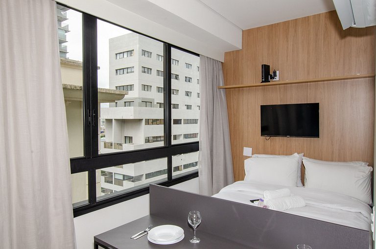 Studio compacto na Alameda Itu