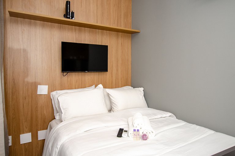 Studio compacto na Alameda Itu