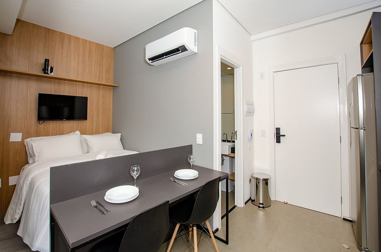 Studio compacto na Alameda Itu