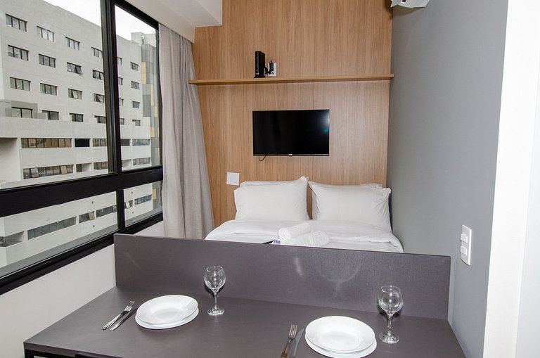 Studio compacto na Alameda Itu