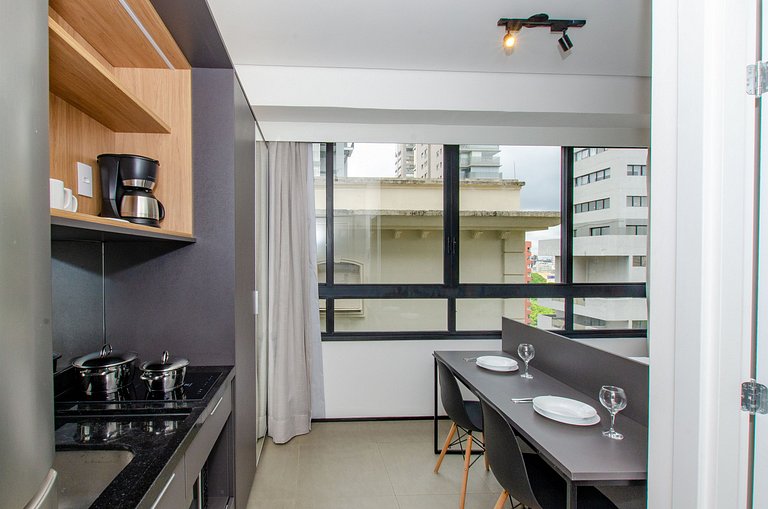 Studio compacto na Alameda Itu