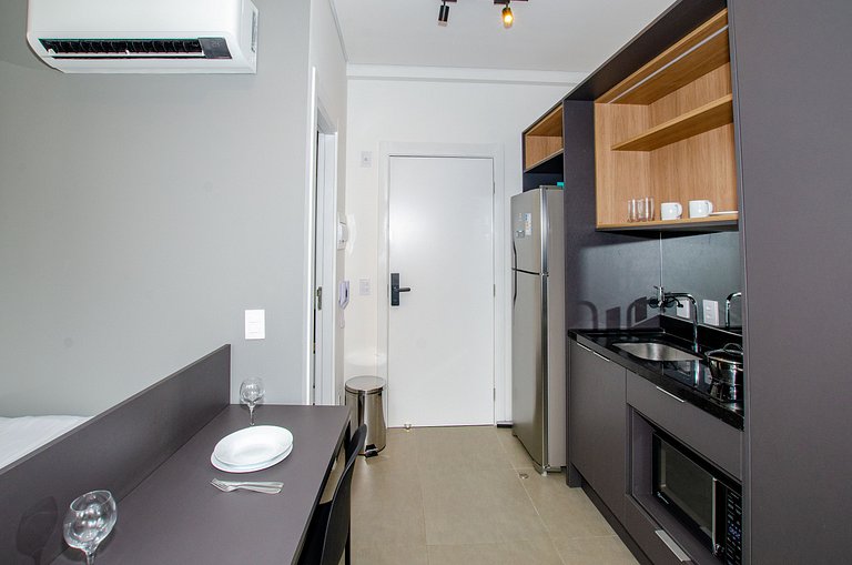 Studio compacto na Alameda Itu