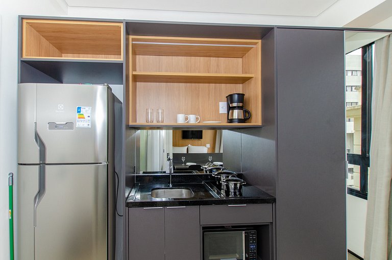 Studio compacto na Alameda Itu