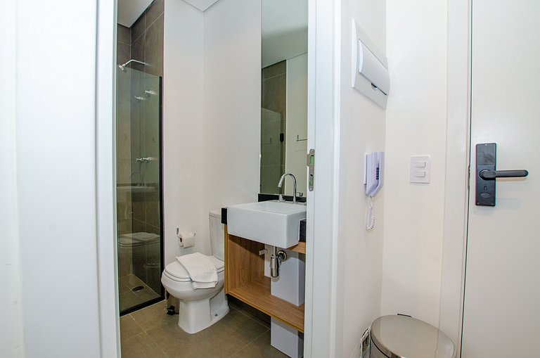 Studio compacto na Alameda Itu