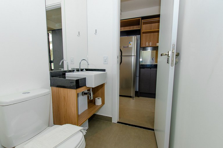 Studio compacto na Alameda Itu