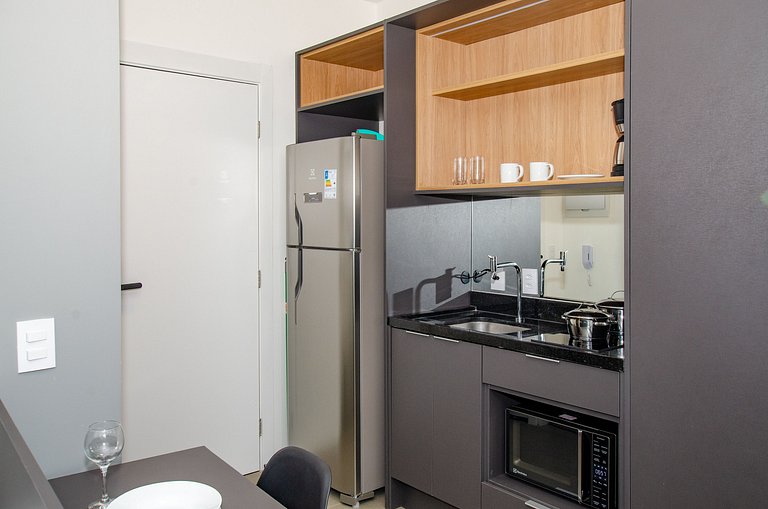 Studio compacto na Alameda Itu