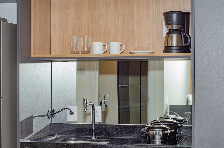 Studio compacto na Alameda Itu