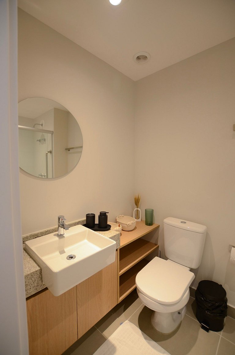 Studio com mezanino ao lado do Mackenzie