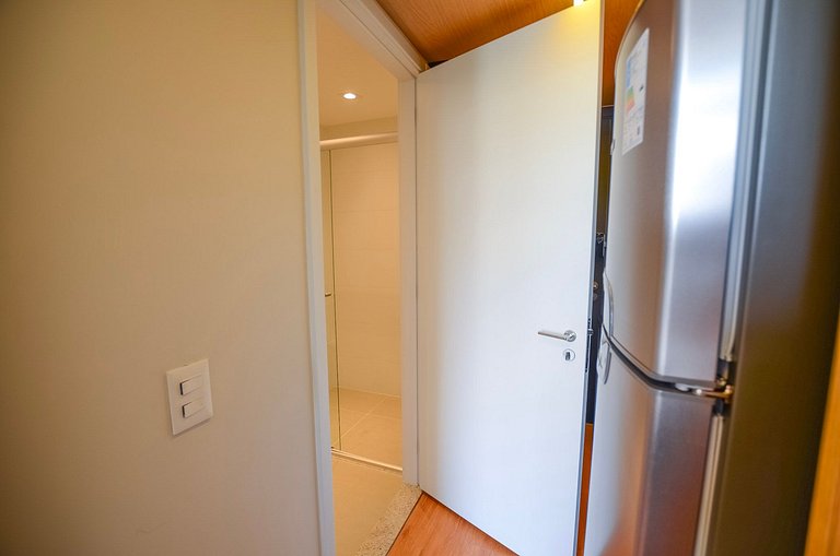 Studio com mezanino ao lado do Mackenzie