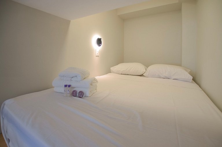 Studio com mezanino ao lado do Mackenzie