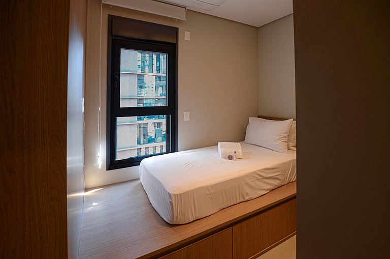 Luxuoso studio ao lado do Morumbi Shopping