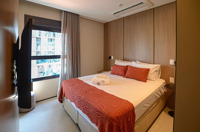 Luxuoso studio ao lado do Morumbi Shopping