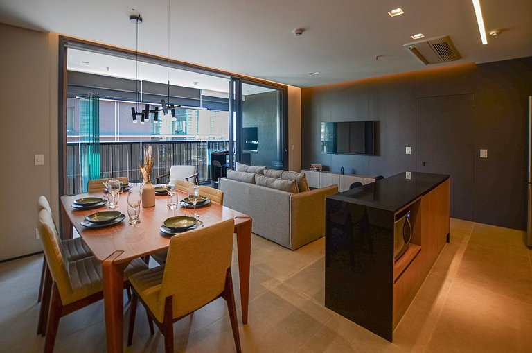 Luxuoso studio ao lado do Morumbi Shopping