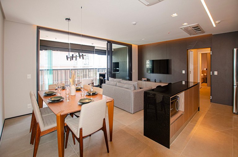 Luxuoso studio ao lado do Morumbi Shopping