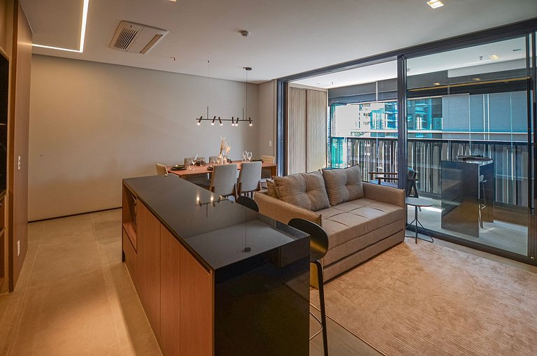 Luxuoso studio ao lado do Morumbi Shopping