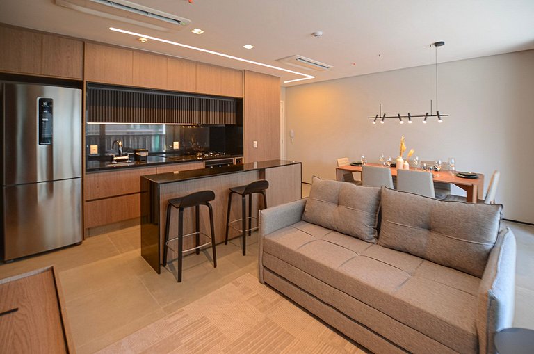 Luxuoso studio ao lado do Morumbi Shopping