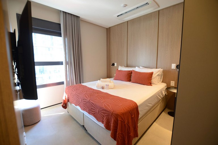 Luxuoso studio ao lado do Morumbi Shopping