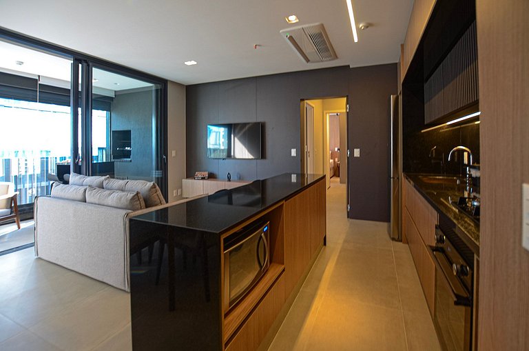 Luxuoso studio ao lado do Morumbi Shopping