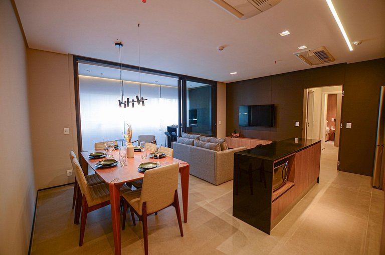 Luxuoso studio ao lado do Morumbi Shopping