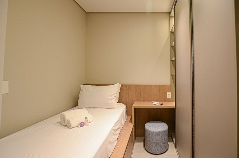 Luxuoso studio ao lado do Morumbi Shopping