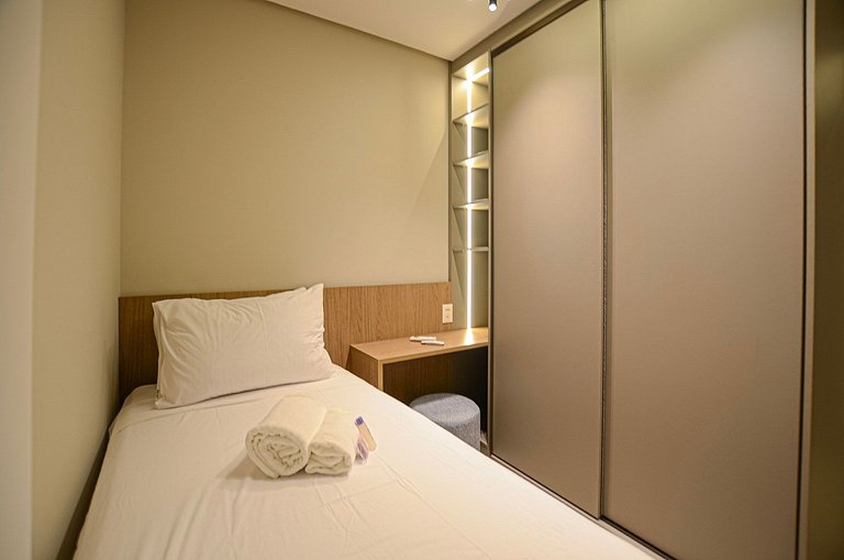 Luxuoso studio ao lado do Morumbi Shopping