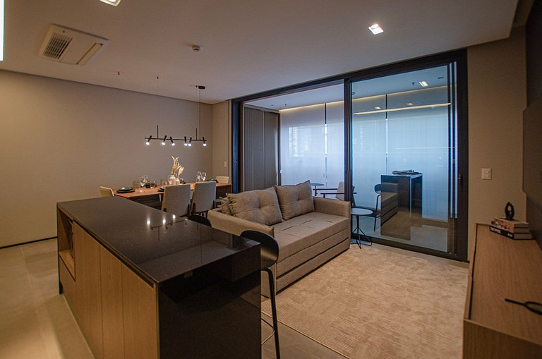 Luxuoso studio ao lado do Morumbi Shopping