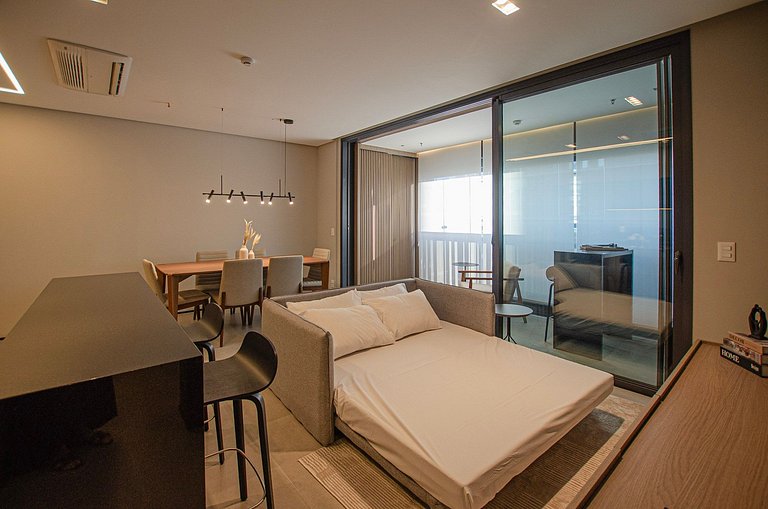 Luxuoso studio ao lado do Morumbi Shopping