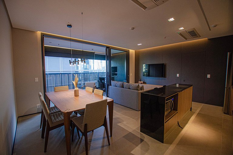 Luxuoso studio ao lado do Morumbi Shopping