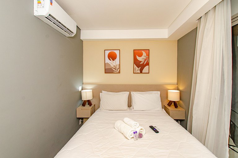 Belo studio ao lado do Shopping Pamplona