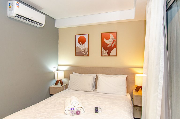 Belo studio ao lado do Shopping Pamplona