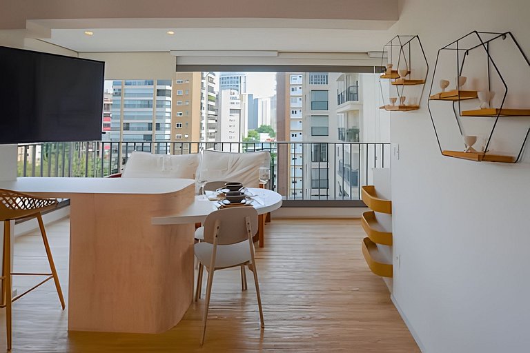 Studio Amplo e iluminado | Próx. Ibirapuera