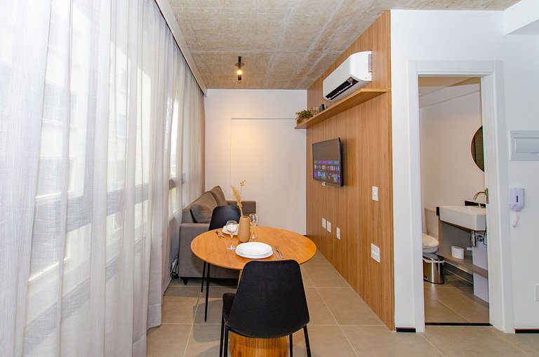 Charmoso apto de 1 dorm. na Alameda Itu